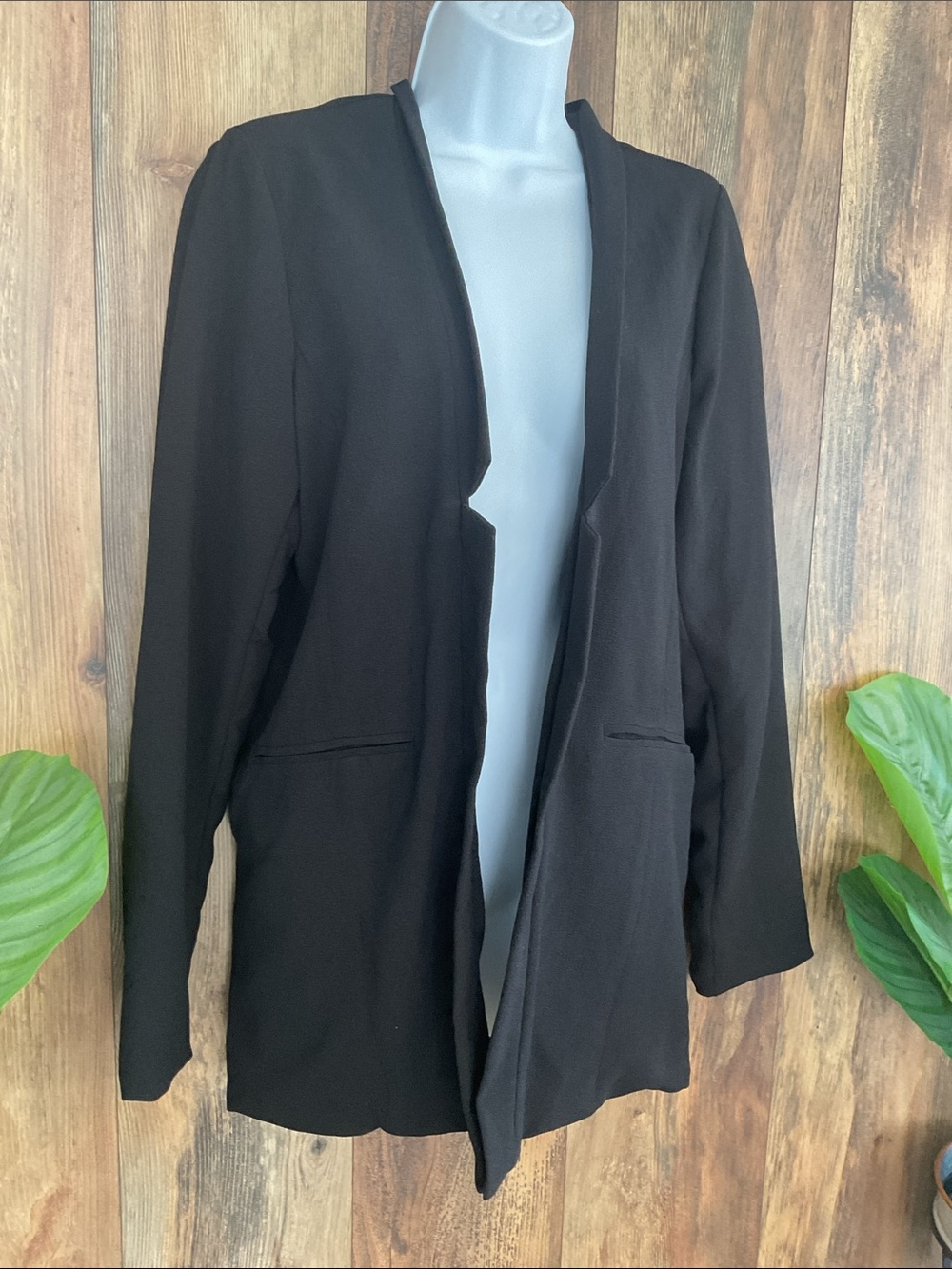 Daytrip Long Blazer Black Dress Coat M